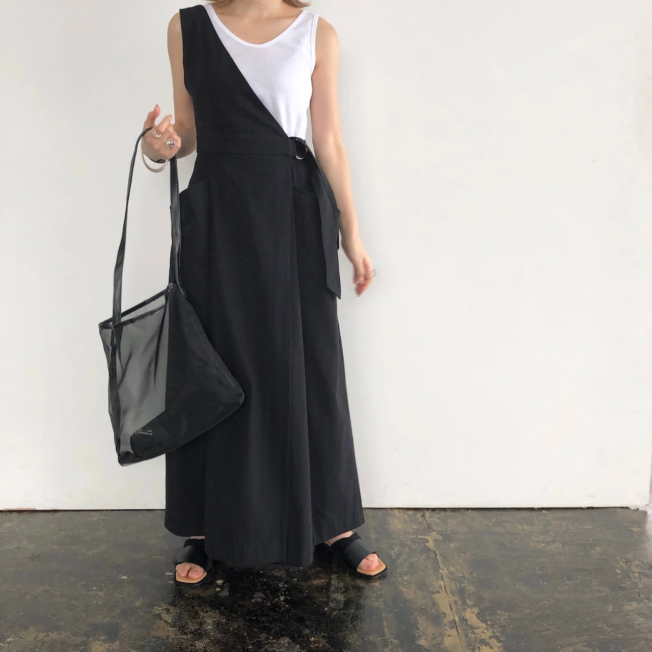 one shoulder 2way twill OP / willfully（ウィルフリー）のonepiece 