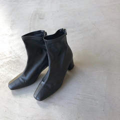 willfully(ウィルフリー) |clouchy leather square toxu boots