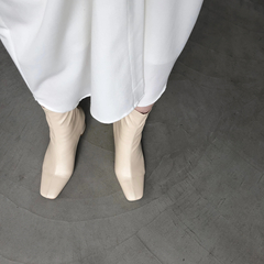 willfully(ウィルフリー) |clouchy leather square toxu boots