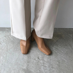 willfully(ウィルフリー) |clouchy leather square toxu boots