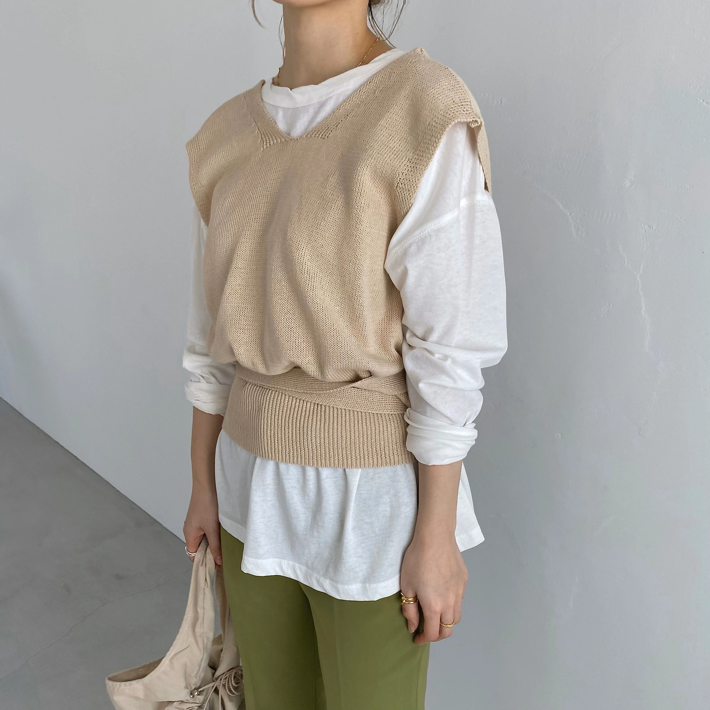 cache-coeur 2way knit summer vest / willfully（ウィルフリー）の 