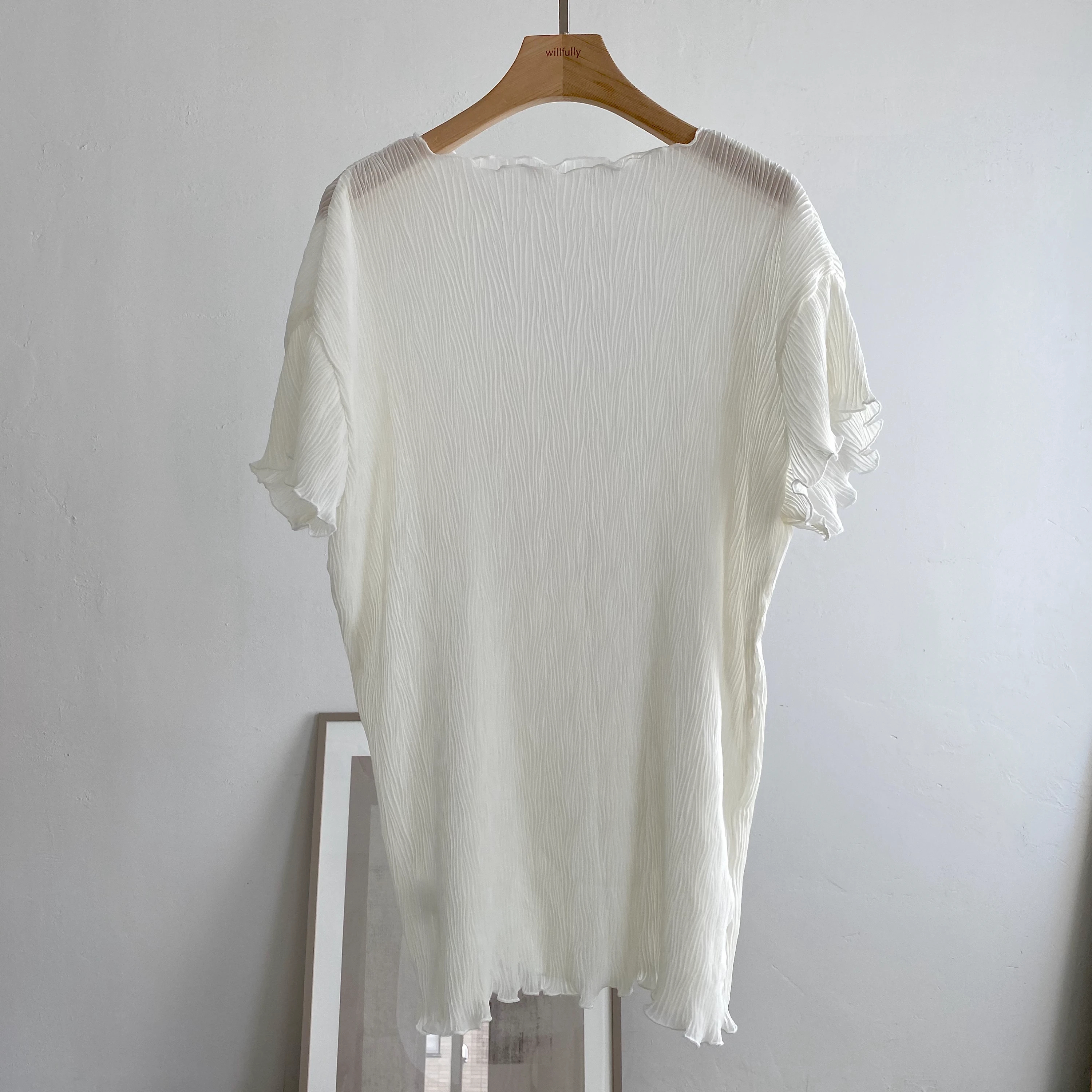 french wrinkle mellow medium tops ⁄ willfully（ウィルフリー）のcut&sew通販 | willfully  ONLINE SHOP