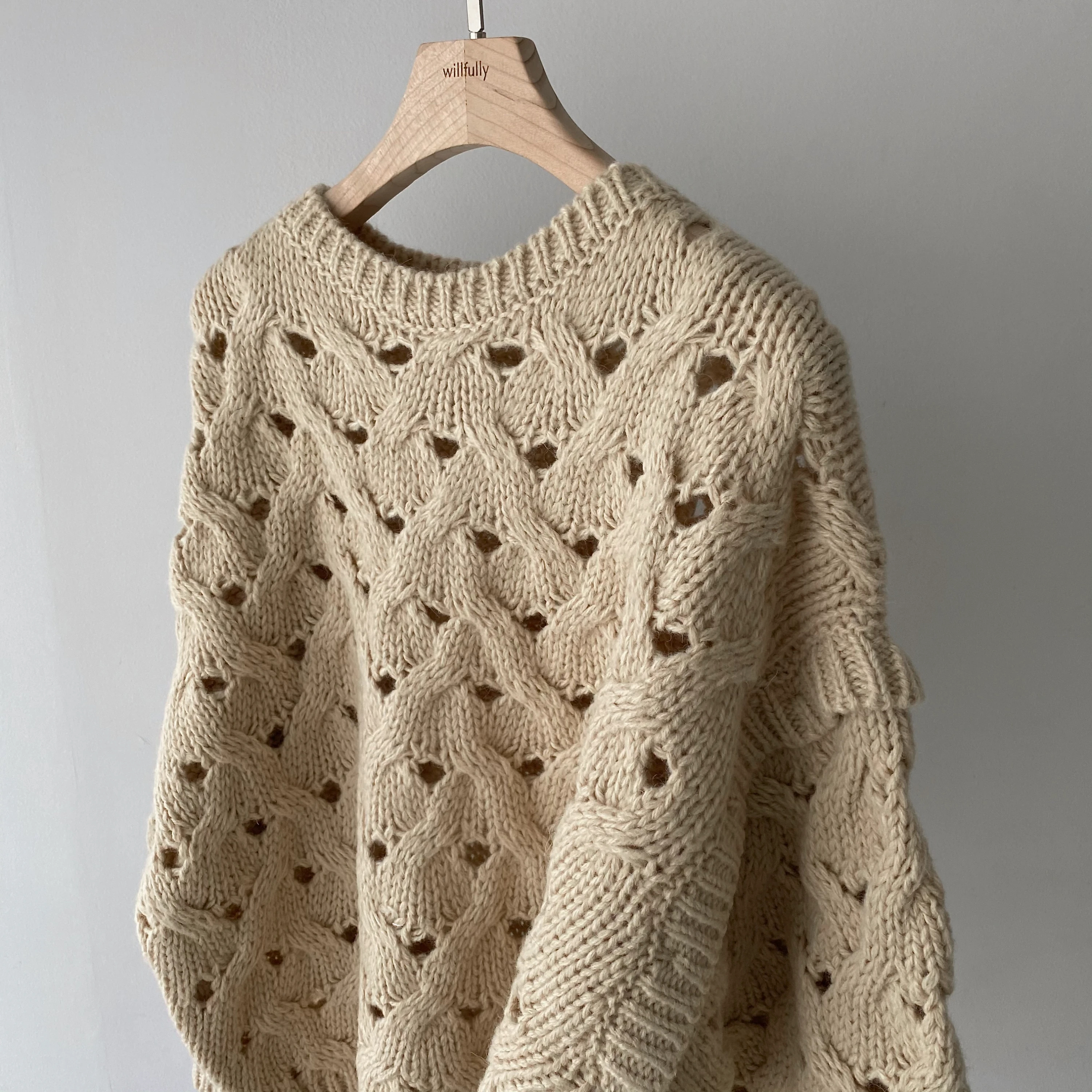 2way watermark cable alpaca knit / willfully（ウィルフリー）のknit