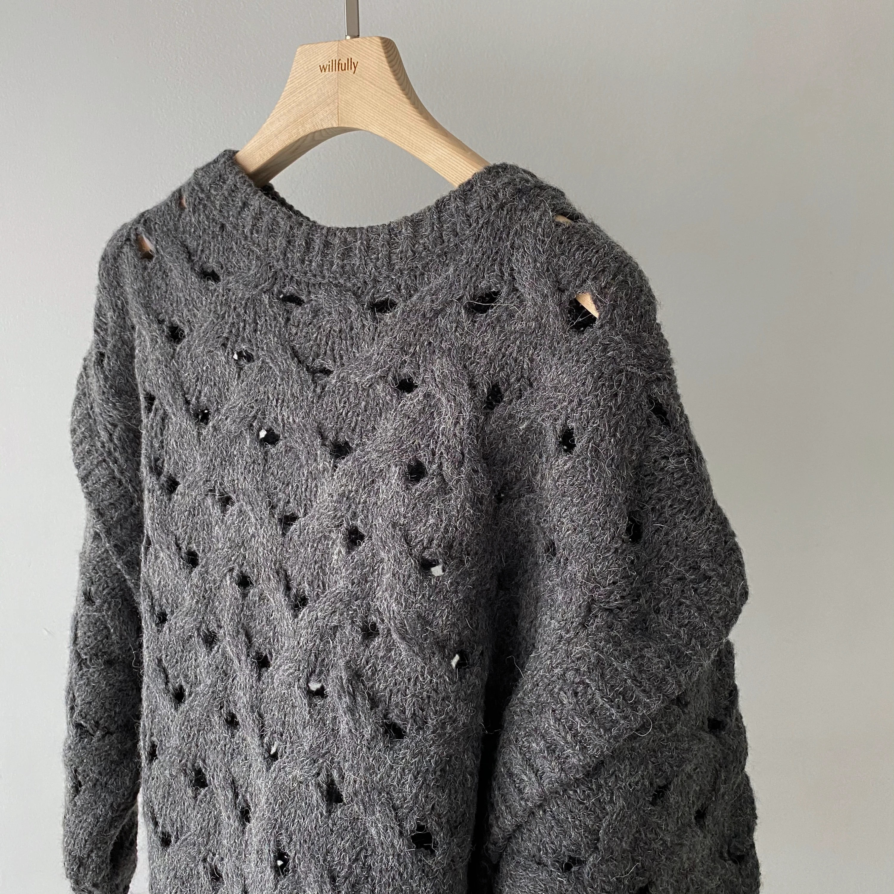 2way watermark cable alpaca knit / willfully（ウィルフリー）のknit