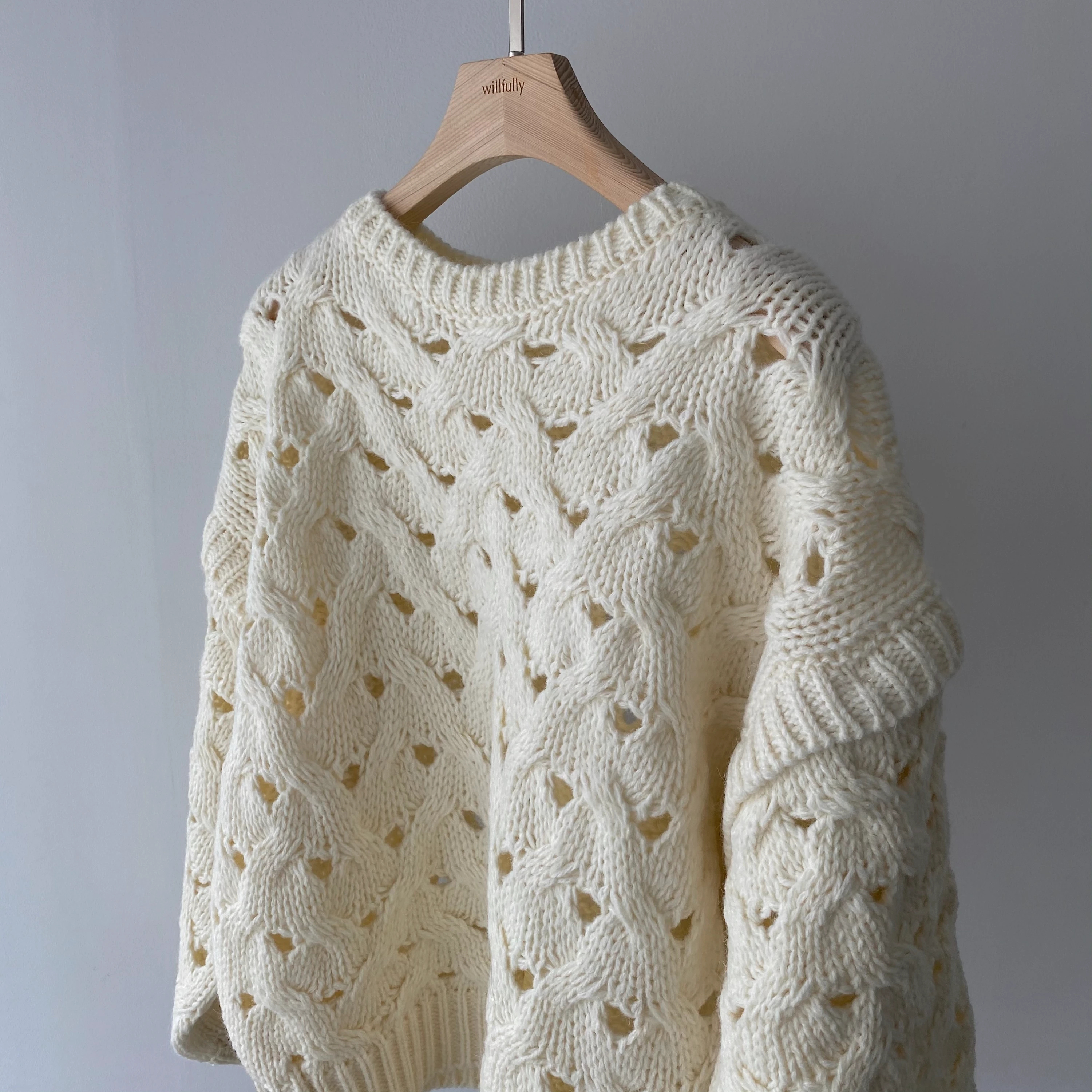 2way watermark cable alpaca knit / willfully（ウィルフリー）のknit