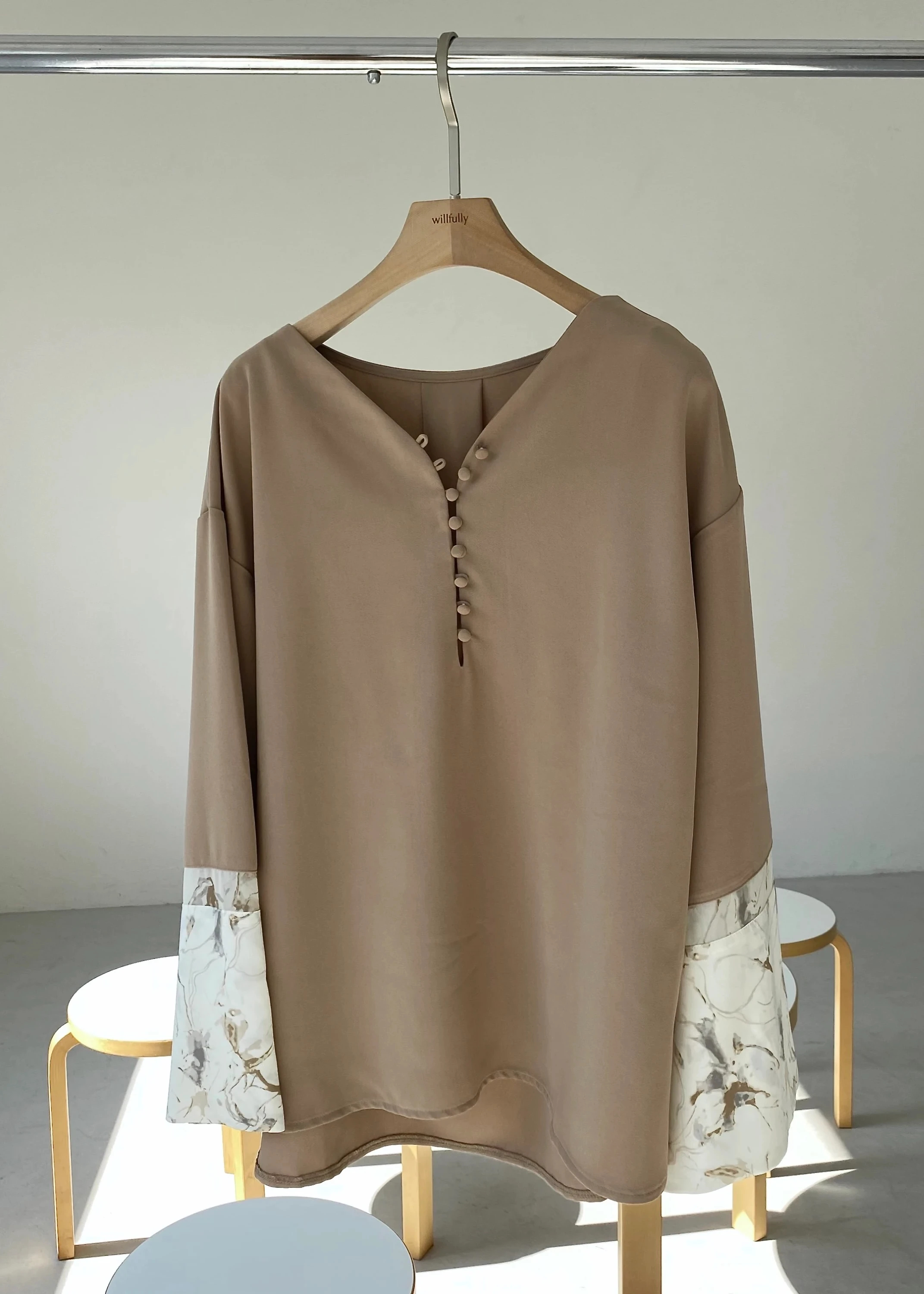 willfully embroidery chiffon sheer BL
