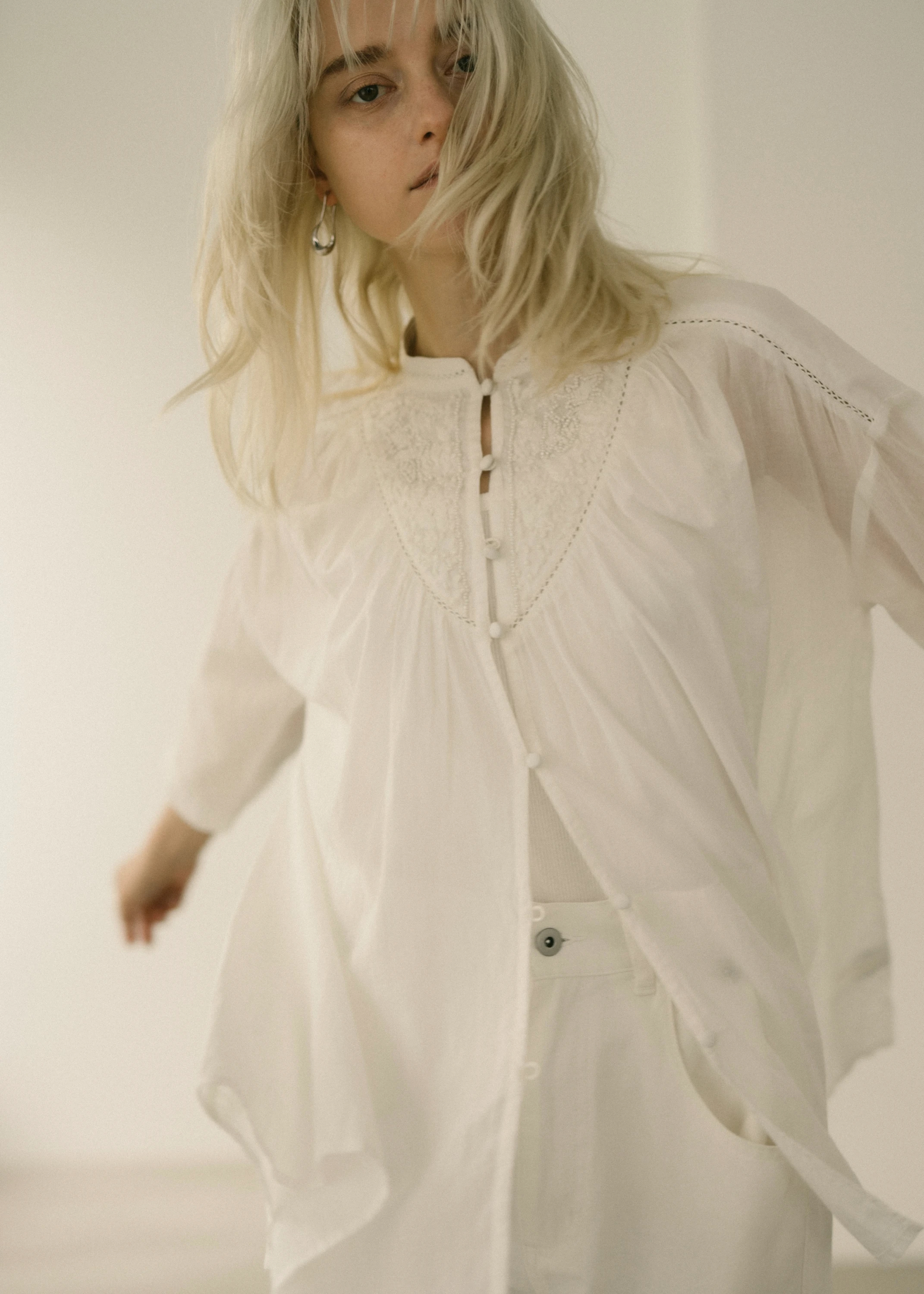 hand embroidery lavish blouse / willfully（ウィルフリー）のblouse