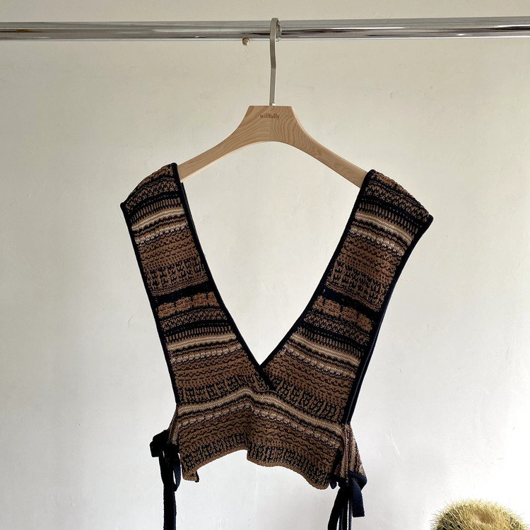 knit at random banding pattern bustier / willfully（ウィルフリー）のknit通販 |  willfully ONLINE SHOP