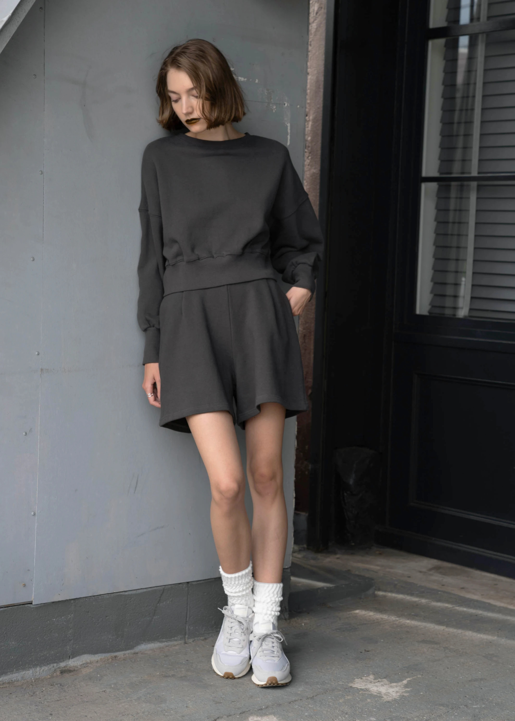 willfully short cropped 2way sweat