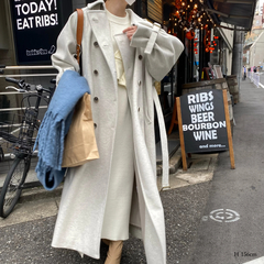 willfully(ウィルフリー) |new jersey melton trench long coat