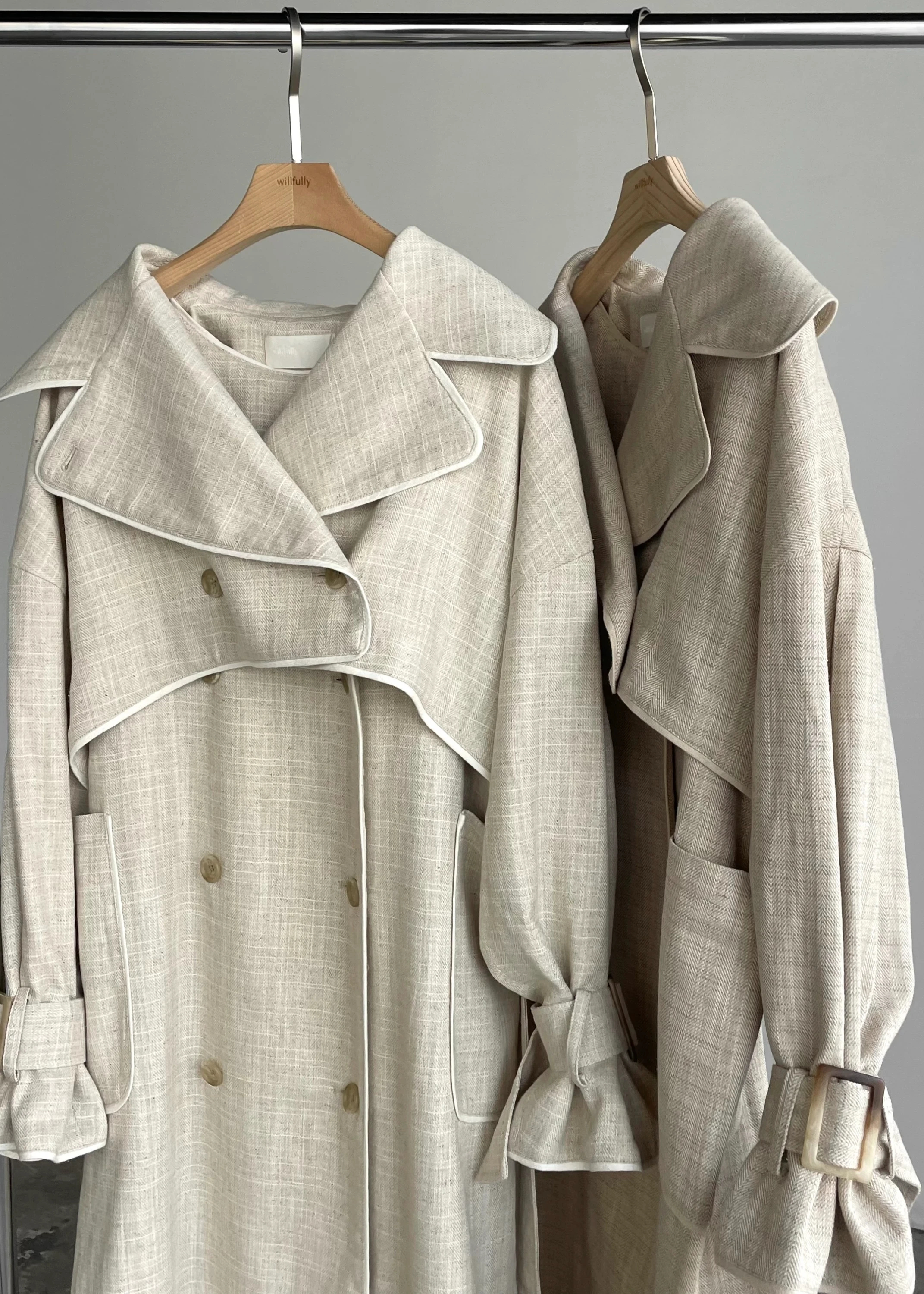 herringbone piping gilet JK trench / willfully（ウィルフリー）の ...