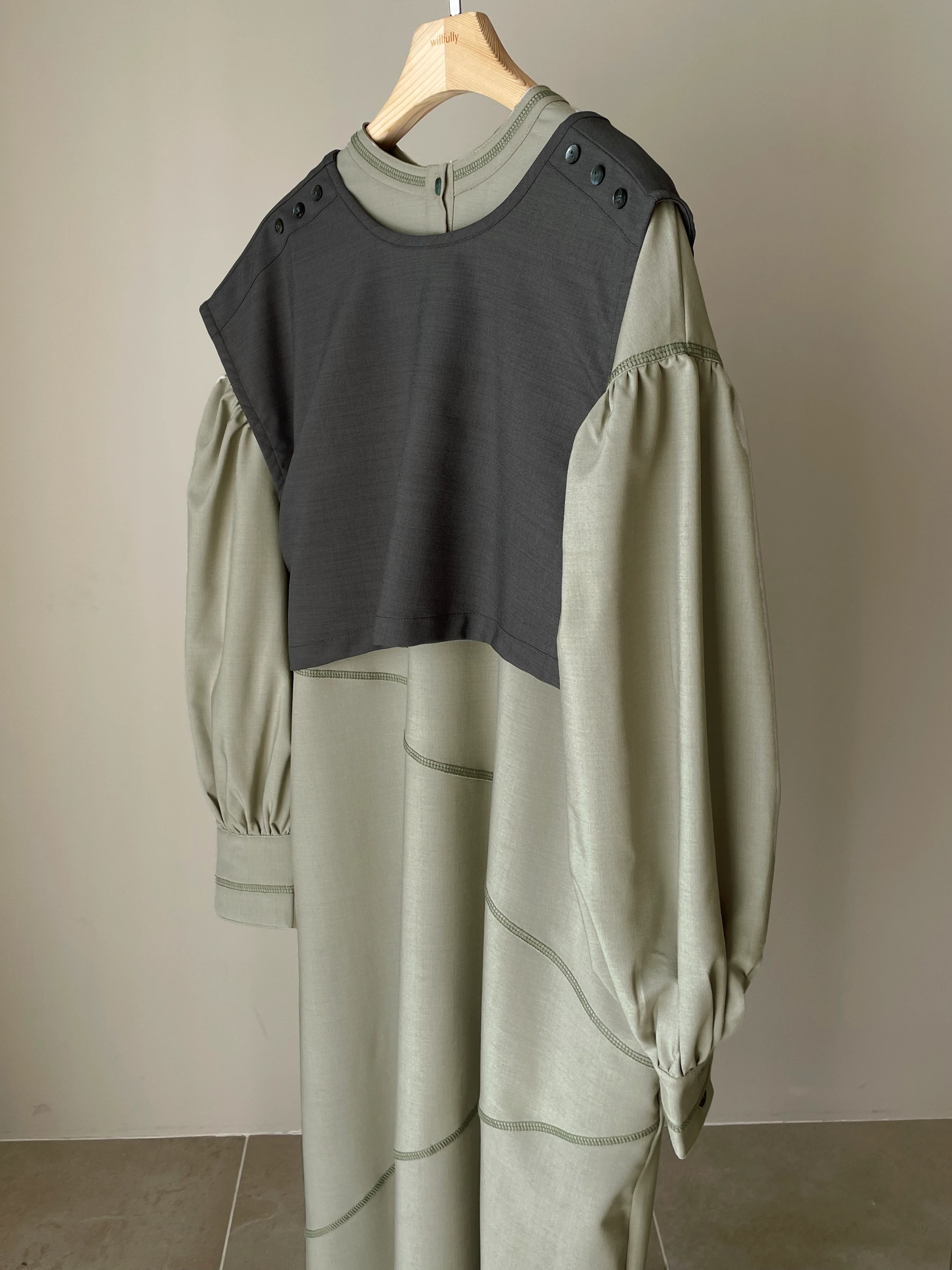 bicolor asymmetry layered 2way stitch OP / willfully（ウィルフリー ...