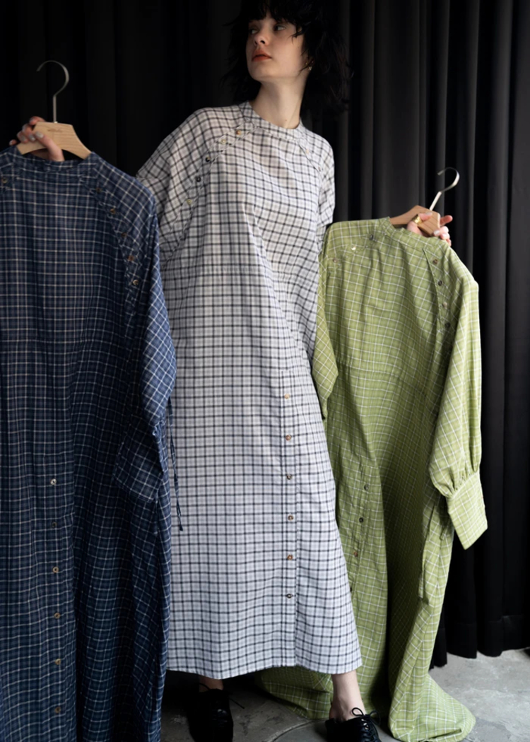 shirring pattern 2way BL willfully - ロングワンピース/マキシワンピース