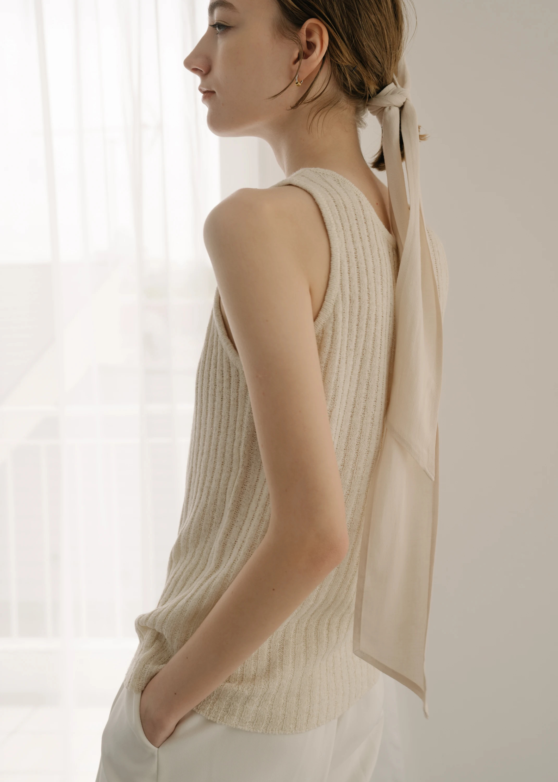 tapeyarn 2way knit tank