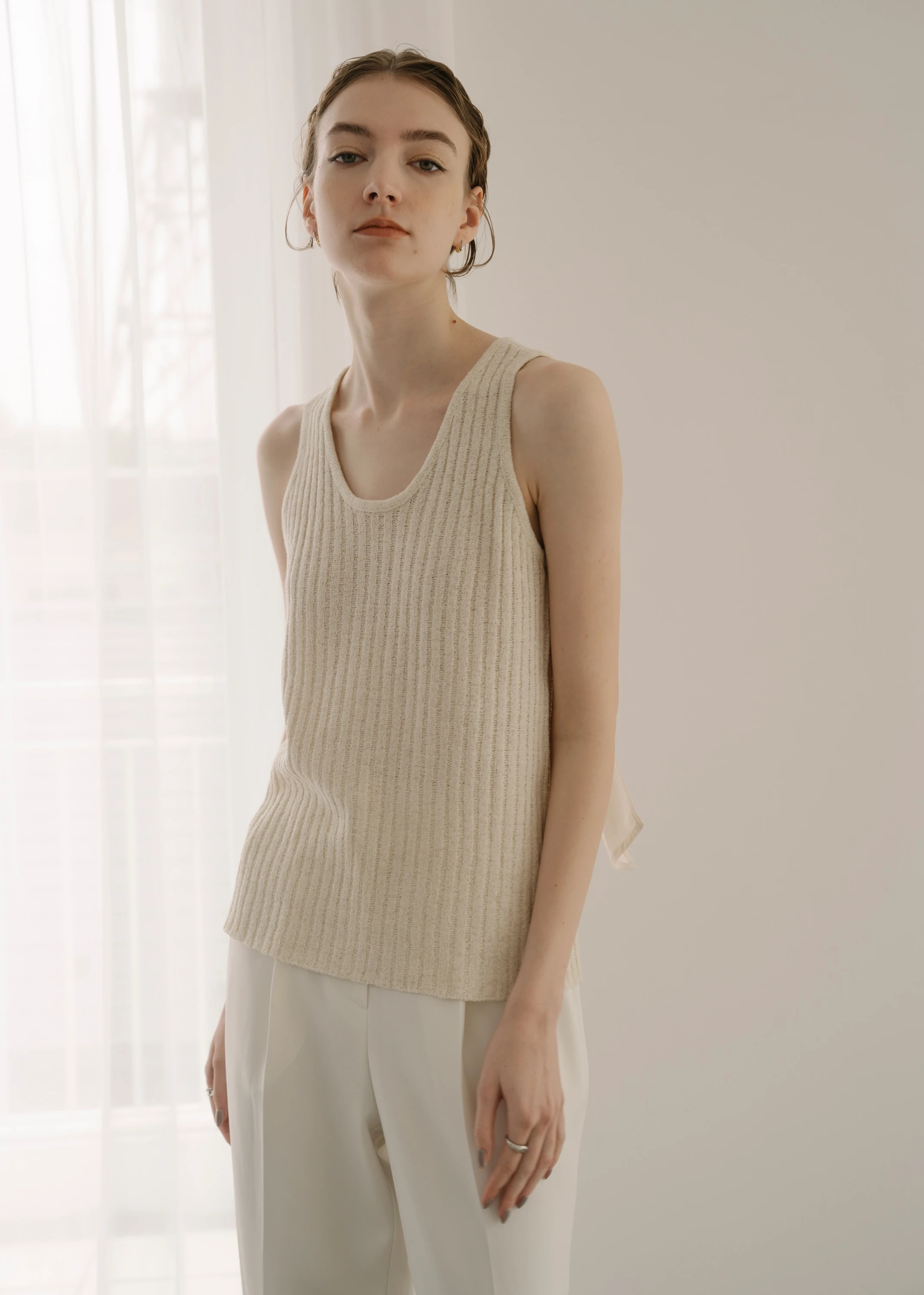 tapeyarn 2way knit tank