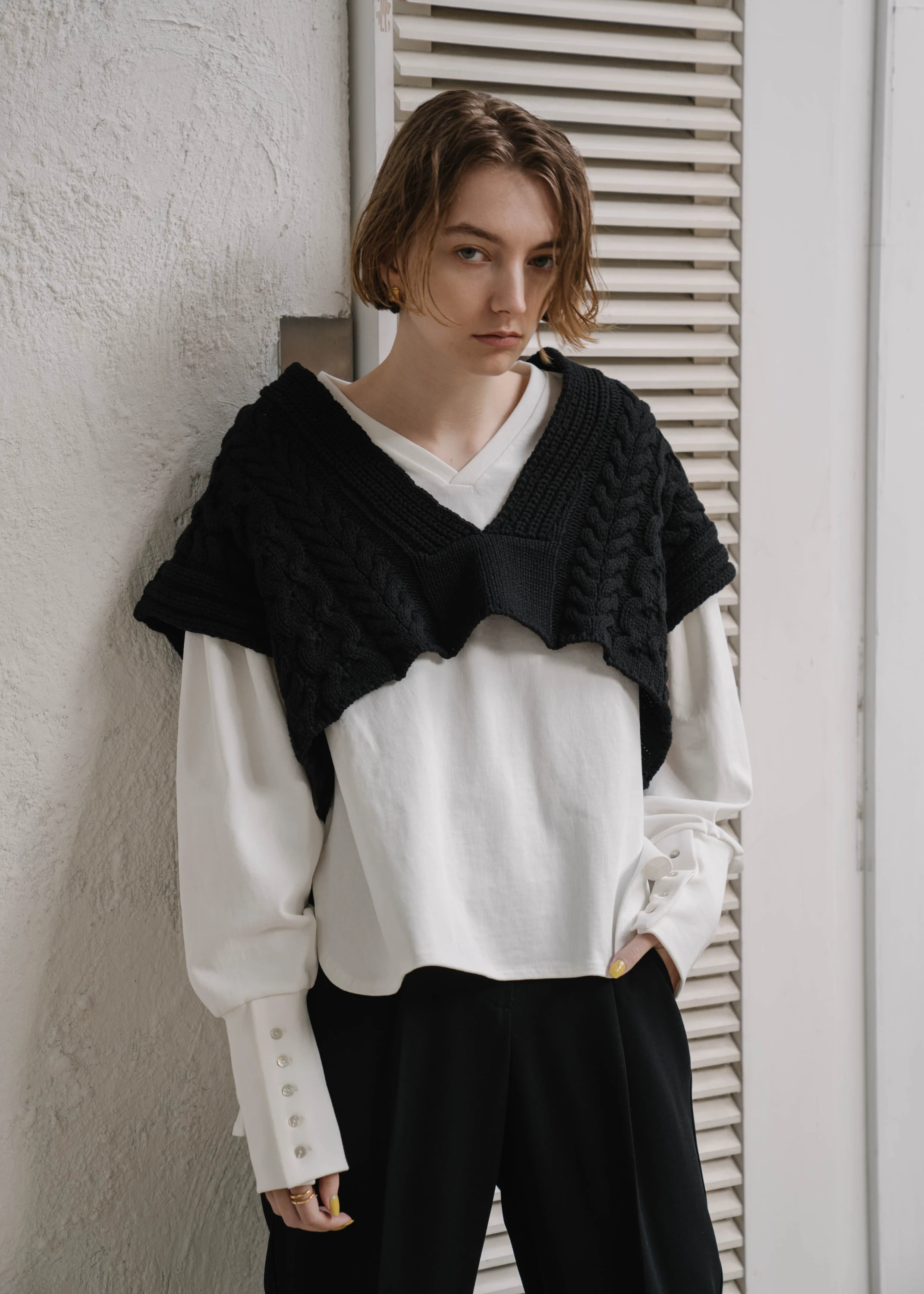 cable multi way knit vest / willfully（ウィルフリー）のknit通販