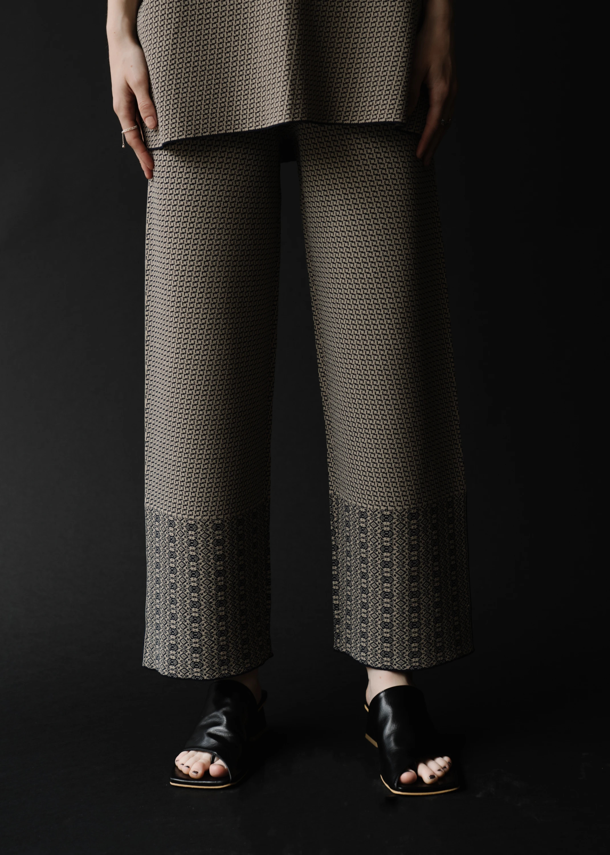 various fine pattern jacquard knit slit PT / willfully（ウィル