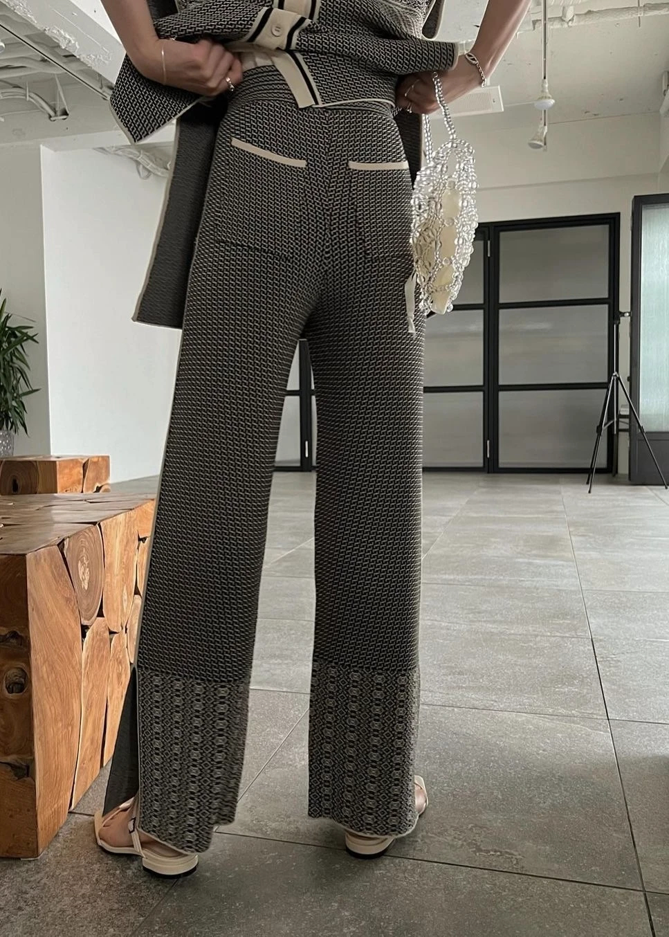 L'Appartement Slit Knit Pants サイズ34