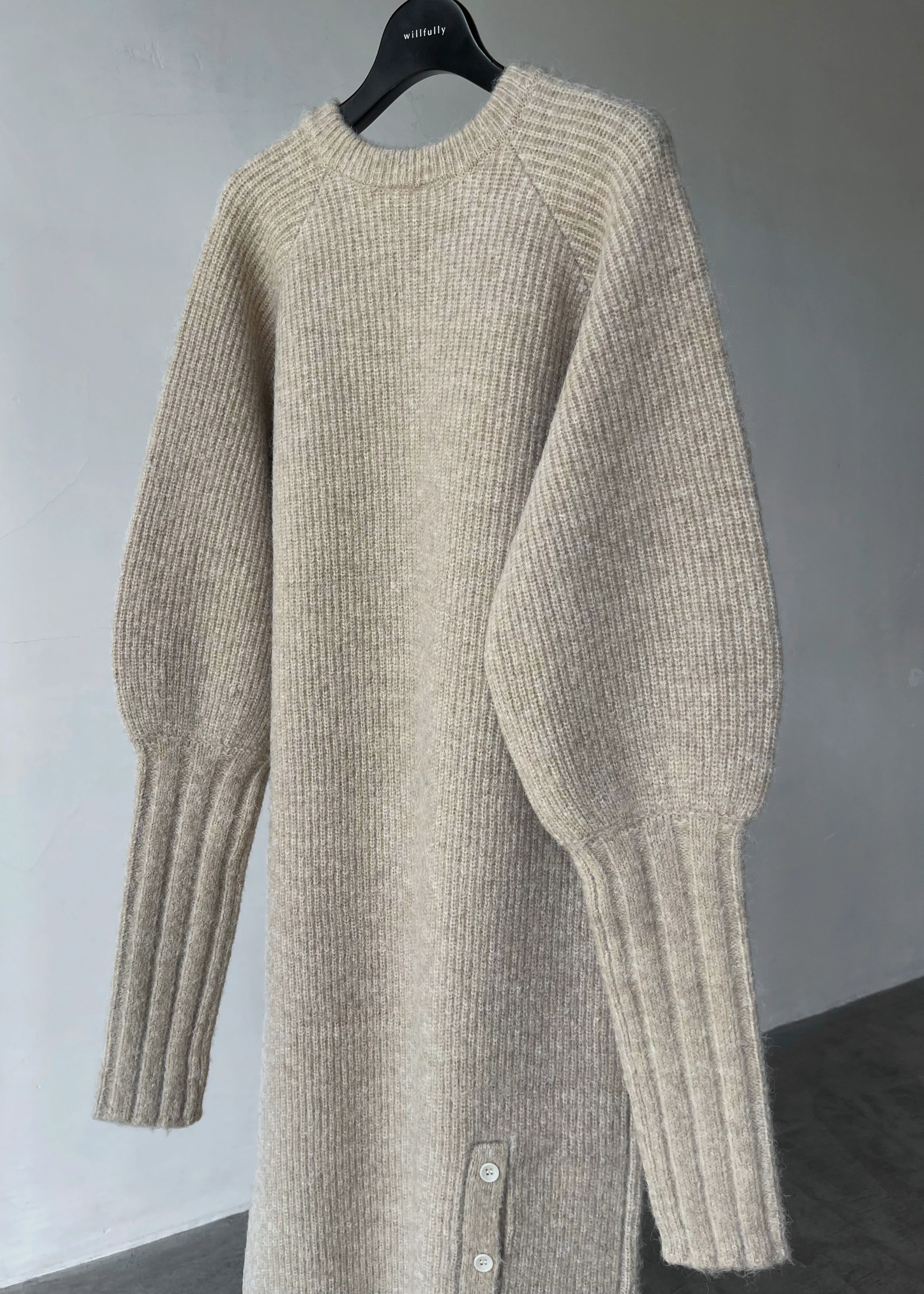 willfully new finger hole long knit OP | imperialspabrescia.it