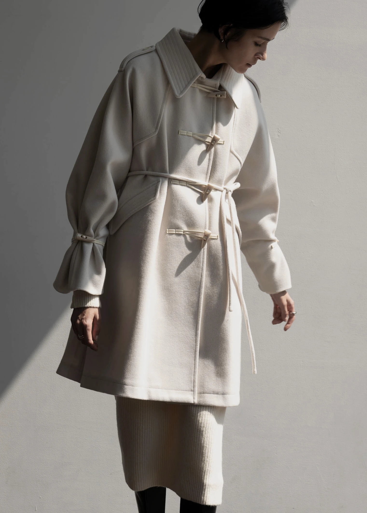 willfully tent toggle melton midi coat - アウター