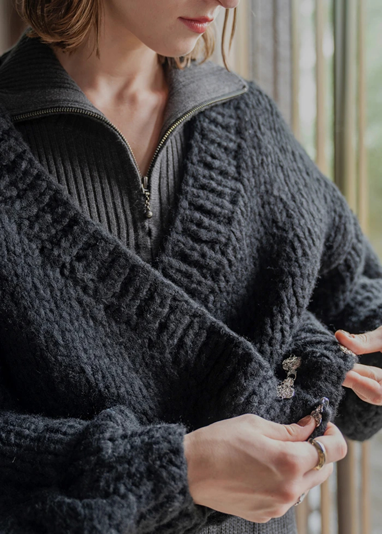 cable sleeve cache-coeur chunky knit / willfully（ウィルフリー）の