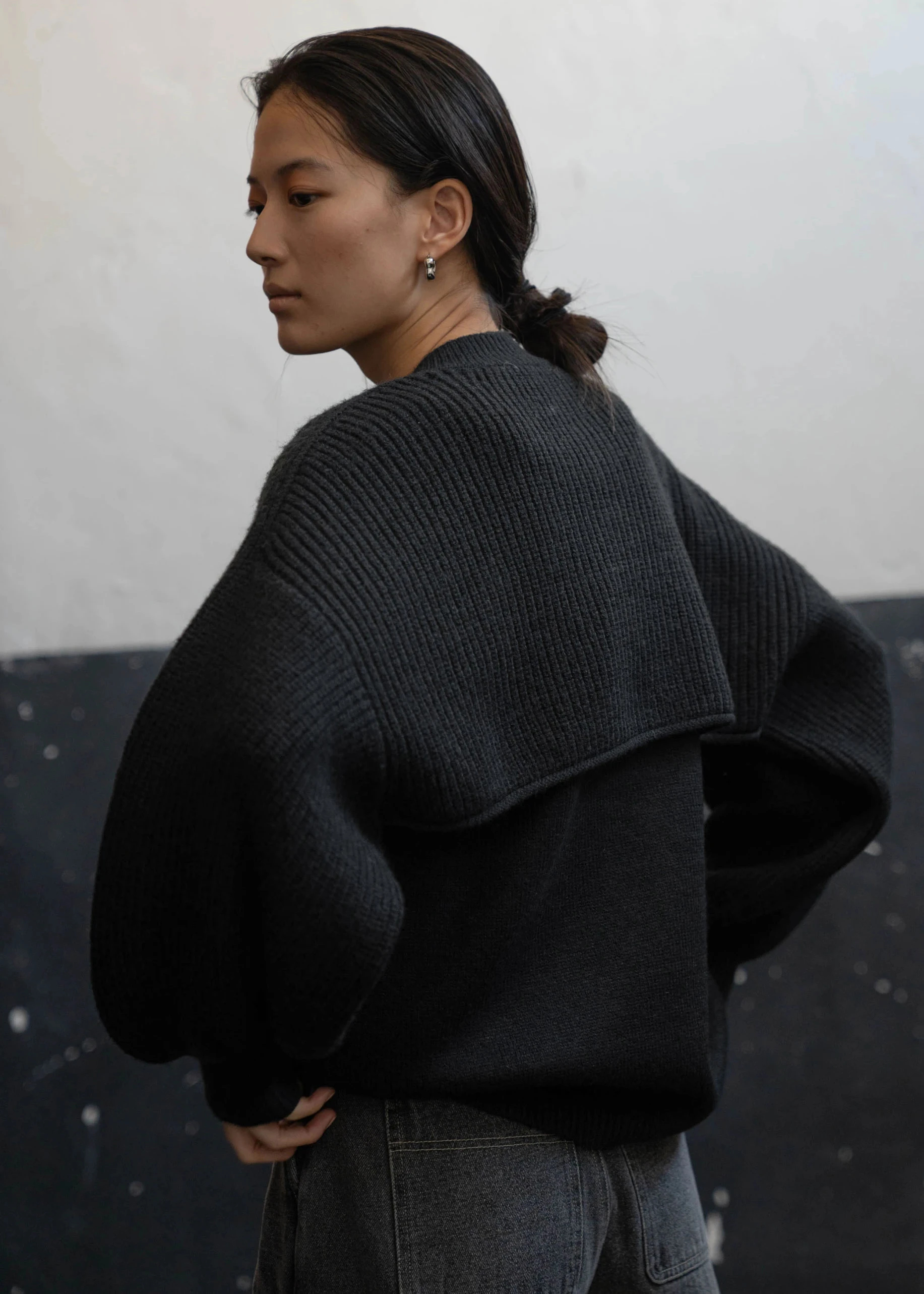 short bolero cardigan & knit vest ensemble / willfully（ウィル