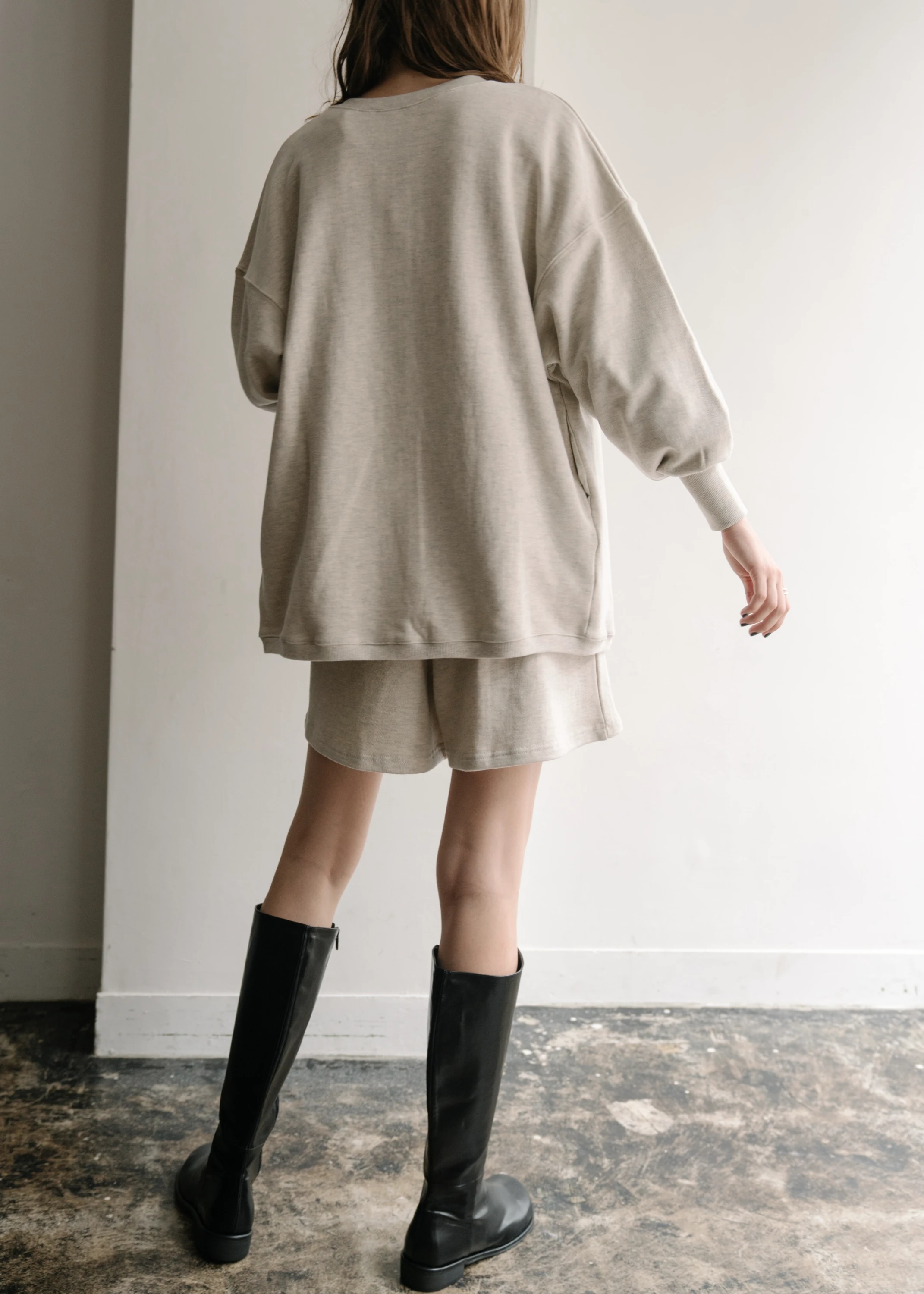 ring button 3way long sweat / willfully（ウィルフリー）のcut&sew