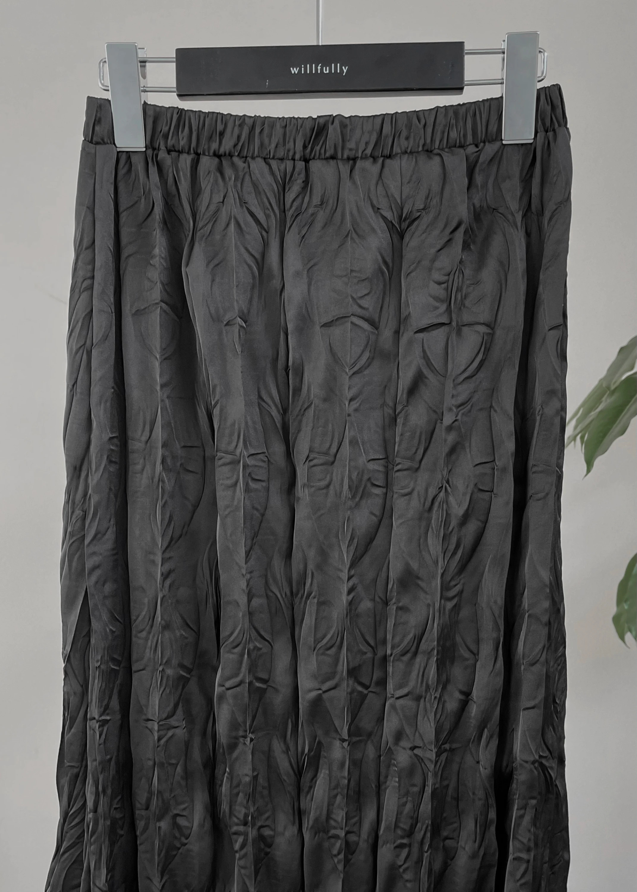 安い購入wrinkle satin flare SK スカート