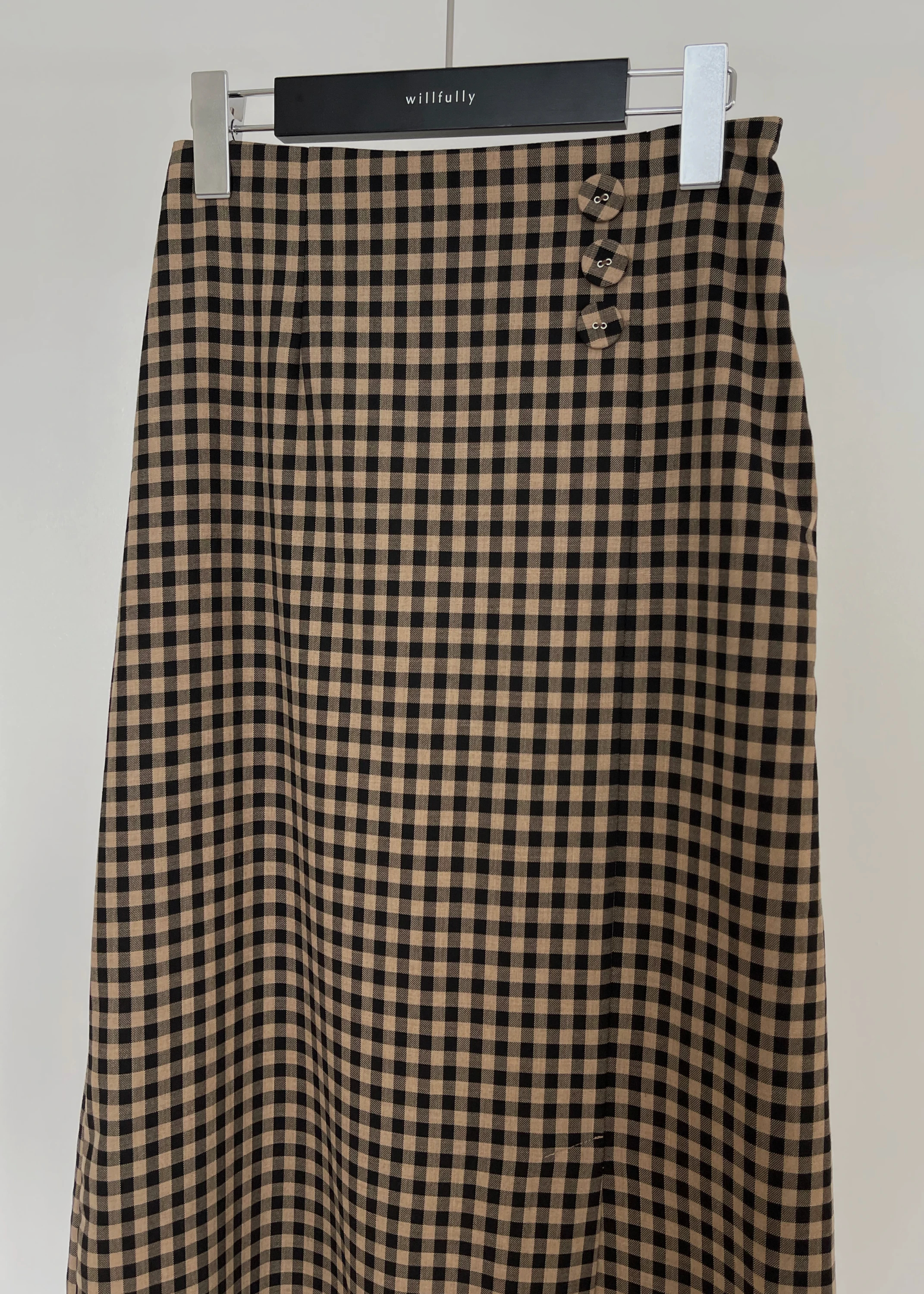 willfully 新品　tiered gingham check SK