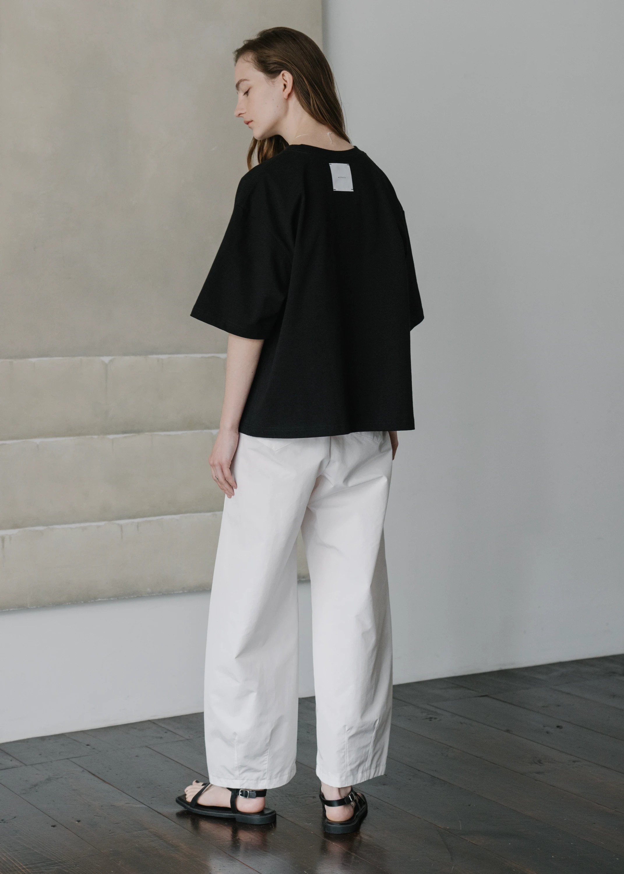 Soft T-Shirt in Cotton, Silk Optical White