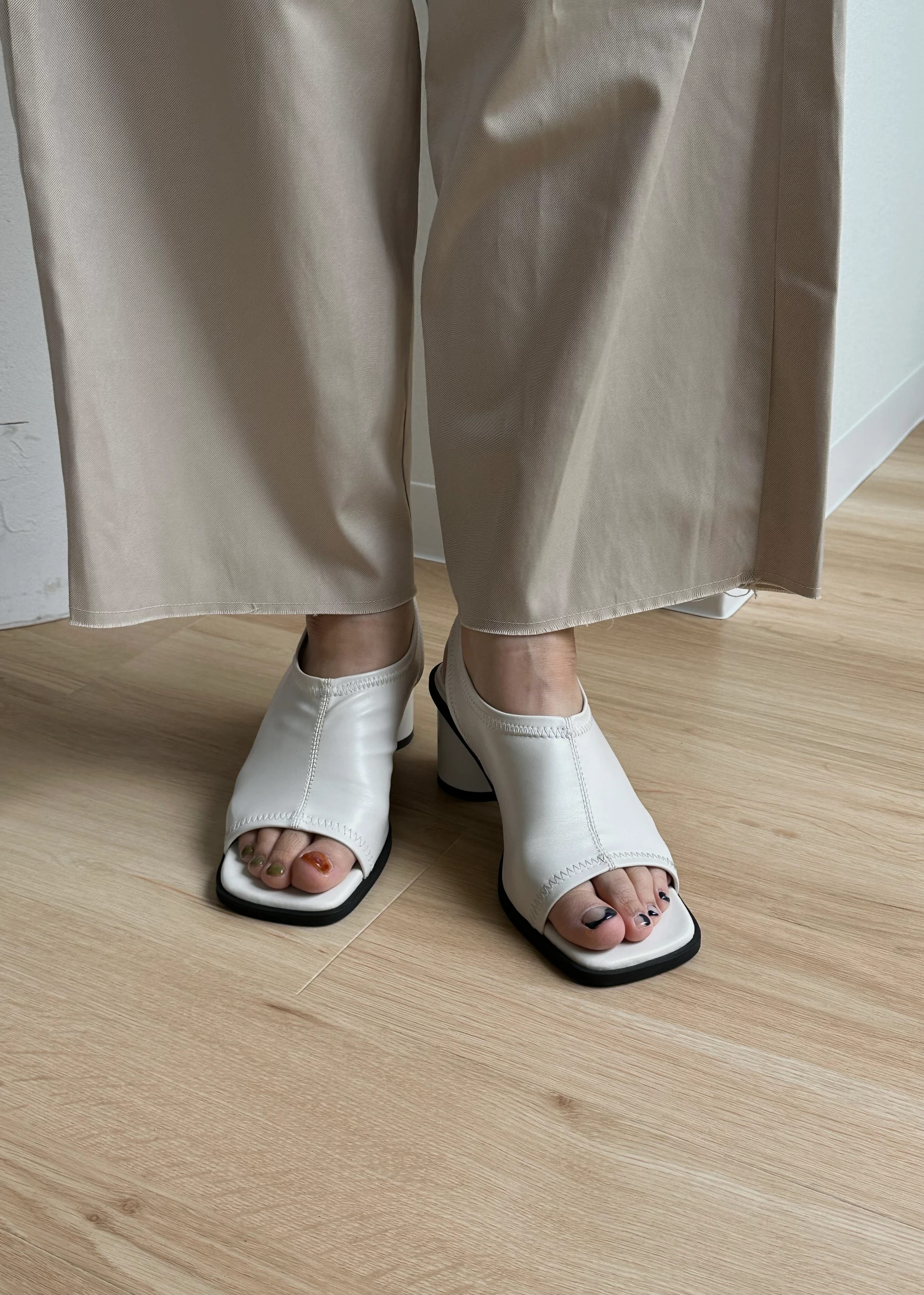 pollex round heel zip sandal #willfully - サンダル