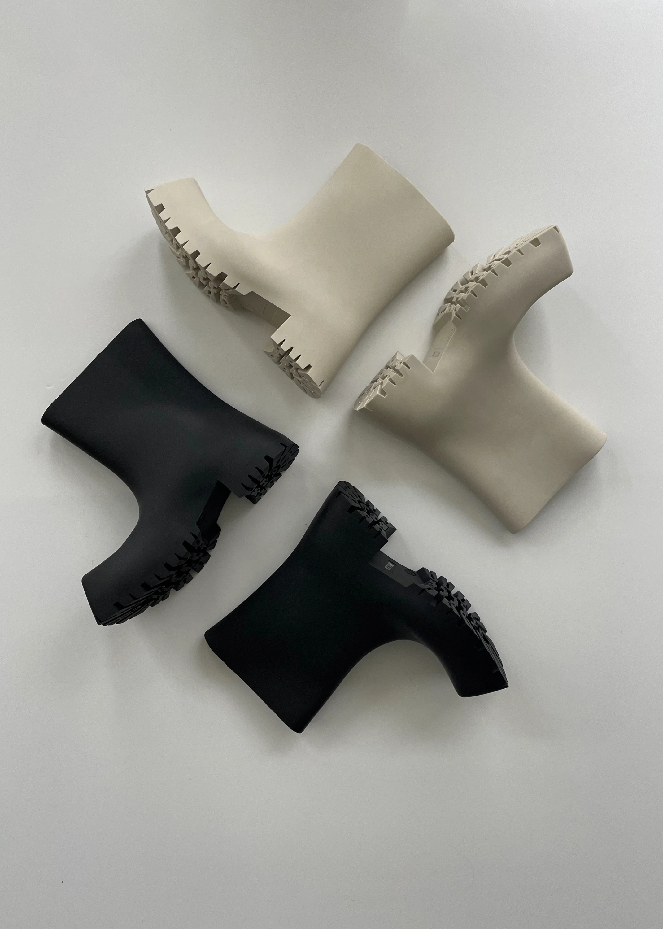 square toe mat rain boots