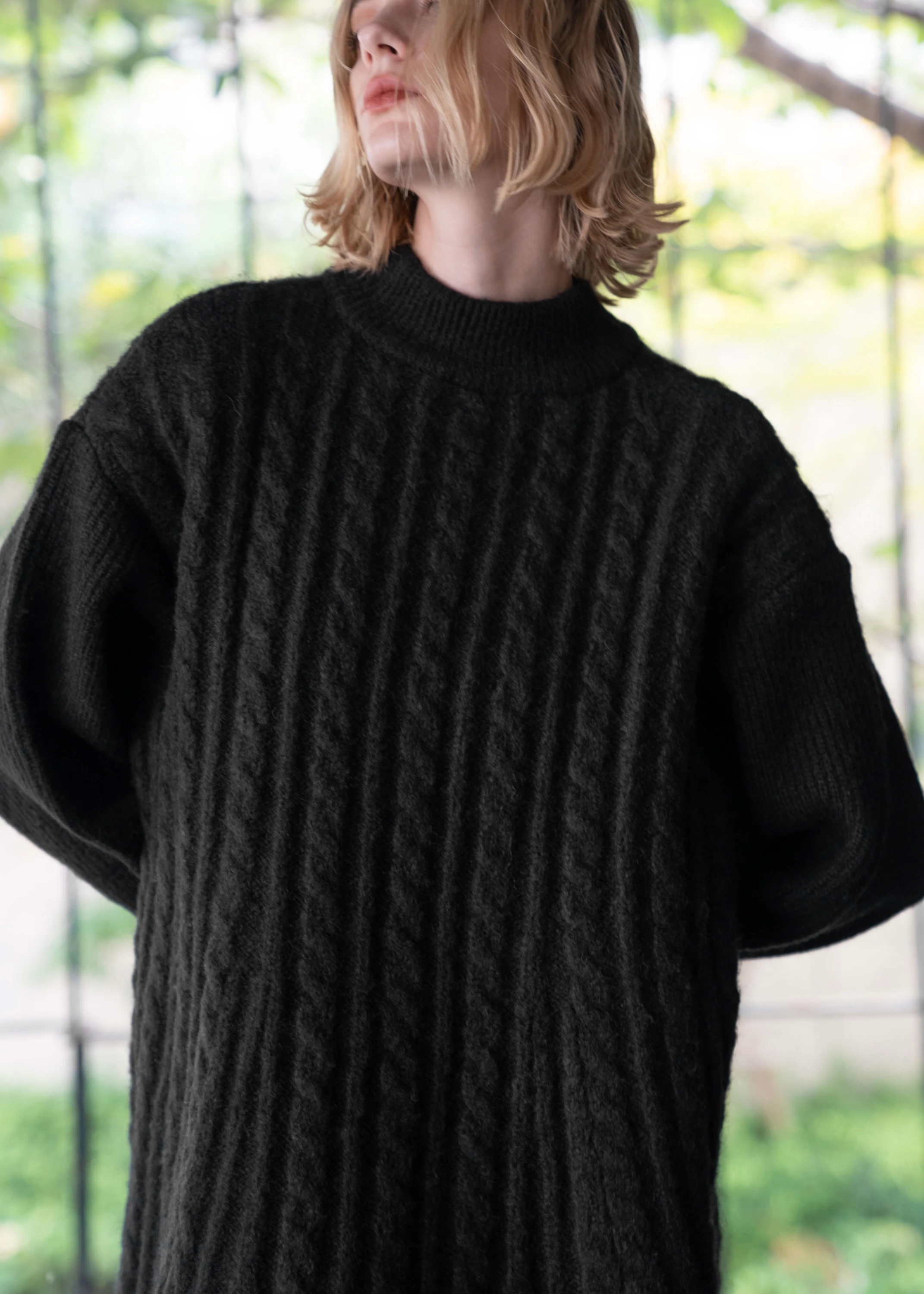 cable flare knit OP