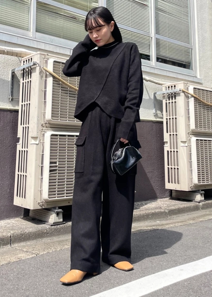 asymmetry finger hole knit / willfully（ウィルフリー）のknit通販 ...