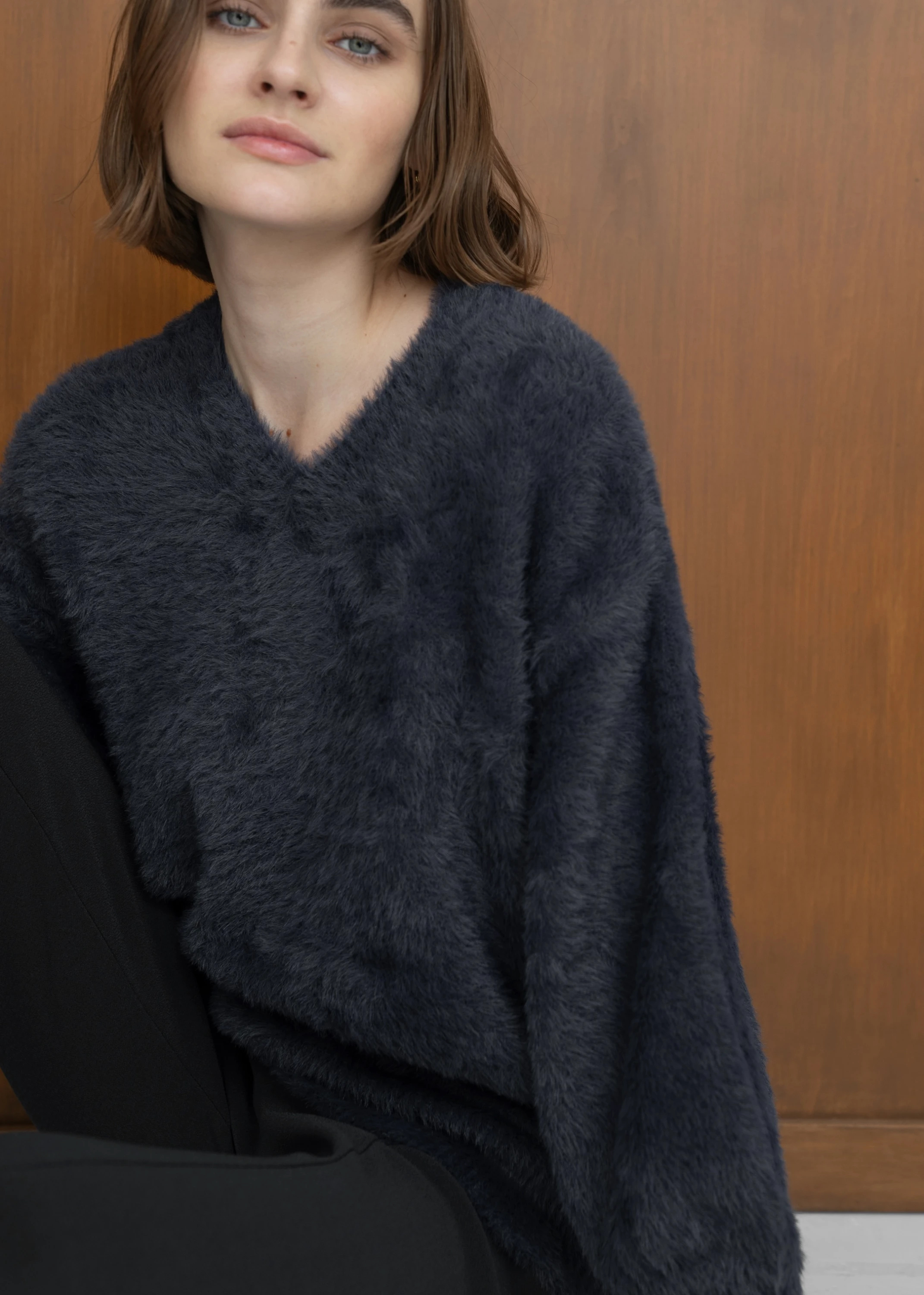 mix color shaggy fluffy knit / willfully（ウィルフリー）のknit通販