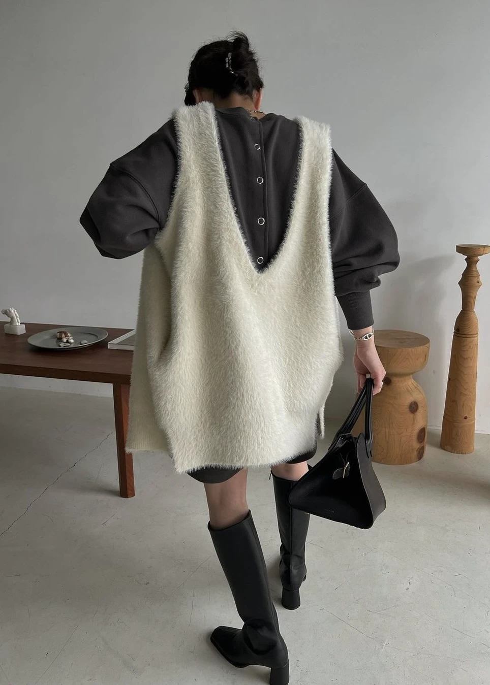 multi way shaggy knit vest / willfully（ウィルフリー）のknit通販 ...