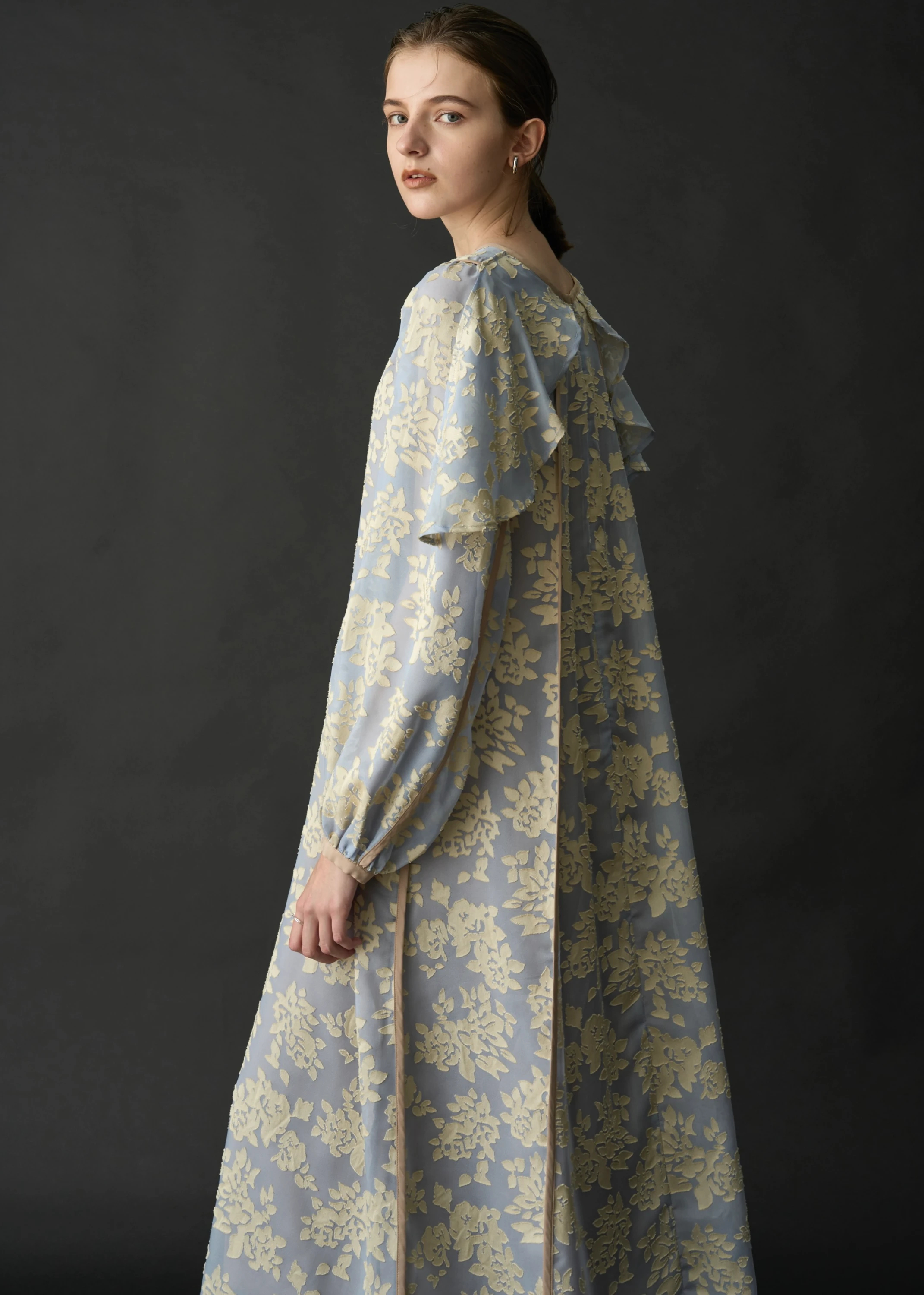 公式サイト店舗 flower jacquard bi color piping OP - ワンピース