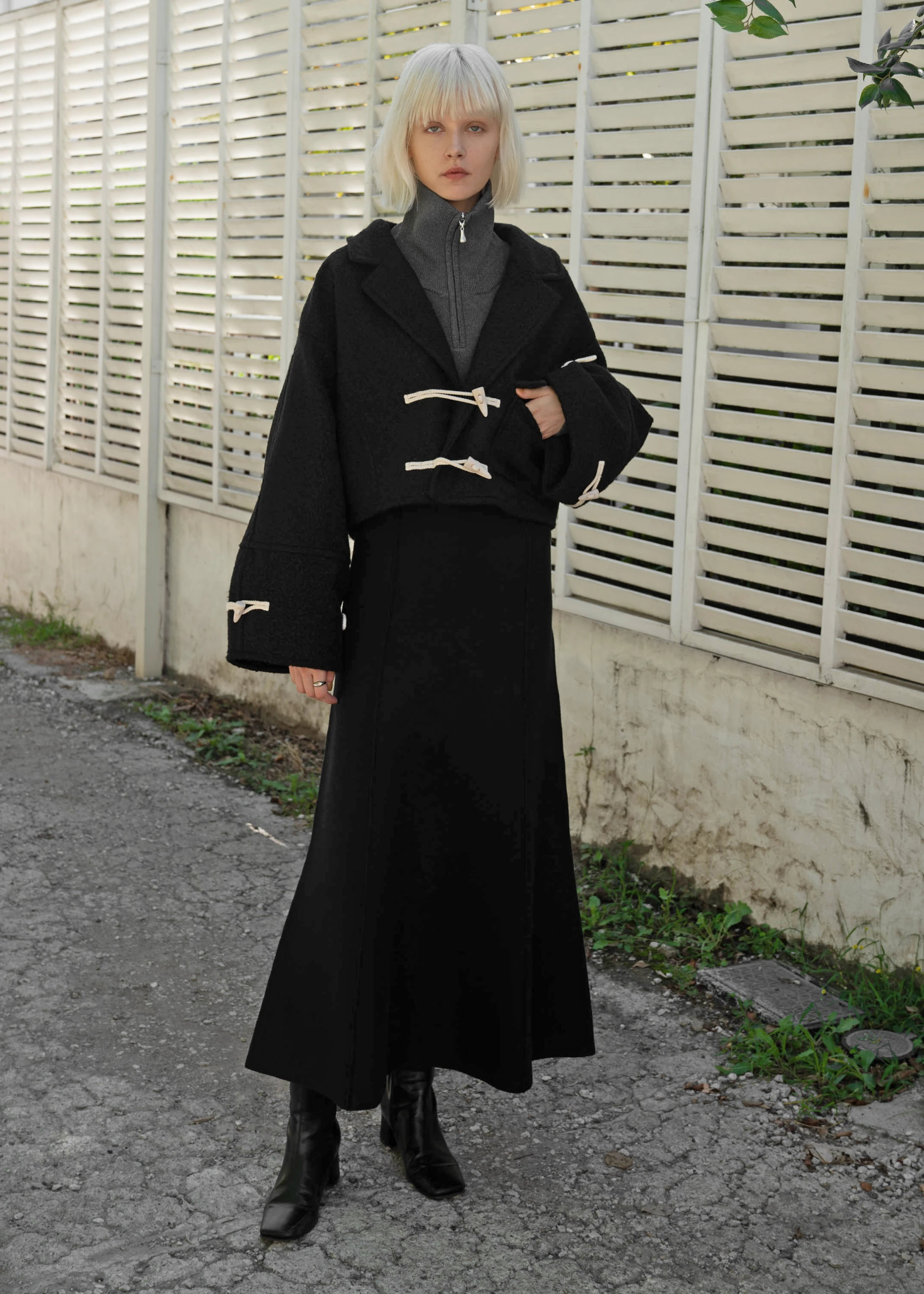 toggle construct sleeve JK/coat