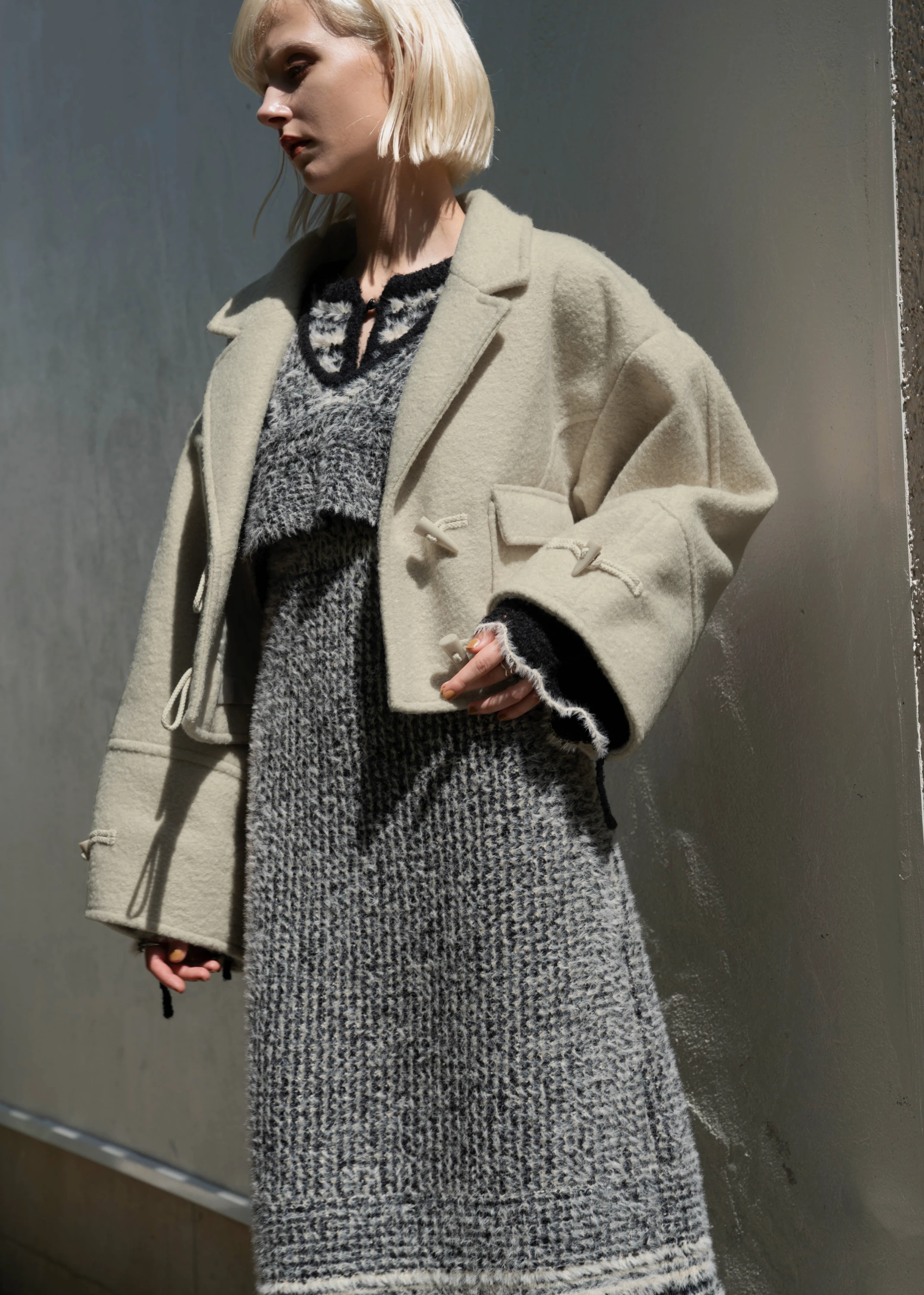 toggle construct sleeve JK/coat