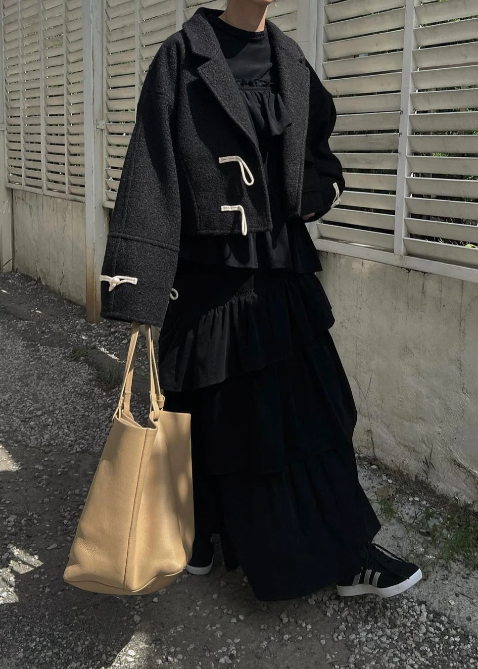 toggle construct sleeve JK/coat