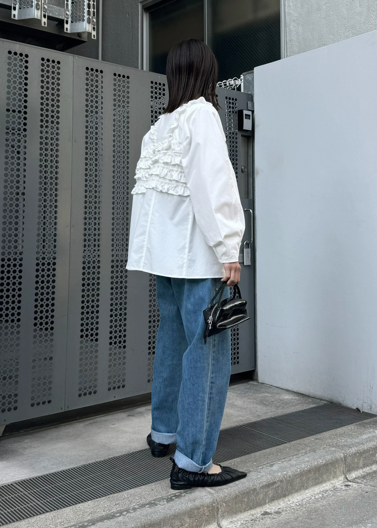 heart rivet & embroidery denim PT / willfully（ウィルフリー）の 