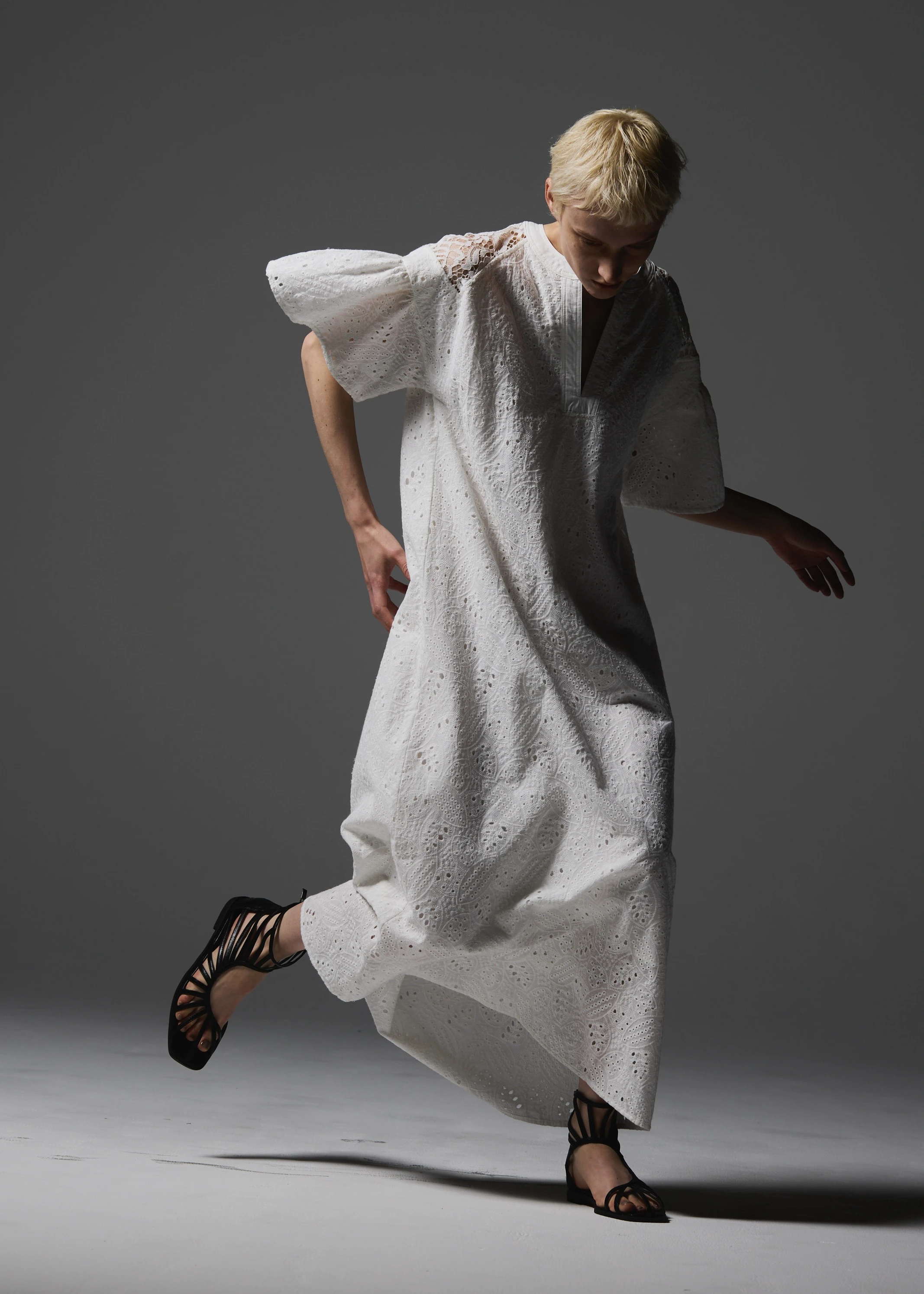 patchwork cotton lace kaftan OP / willfully（ウィルフリー）のonepiece通販 | willfully  ONLINE SHOP