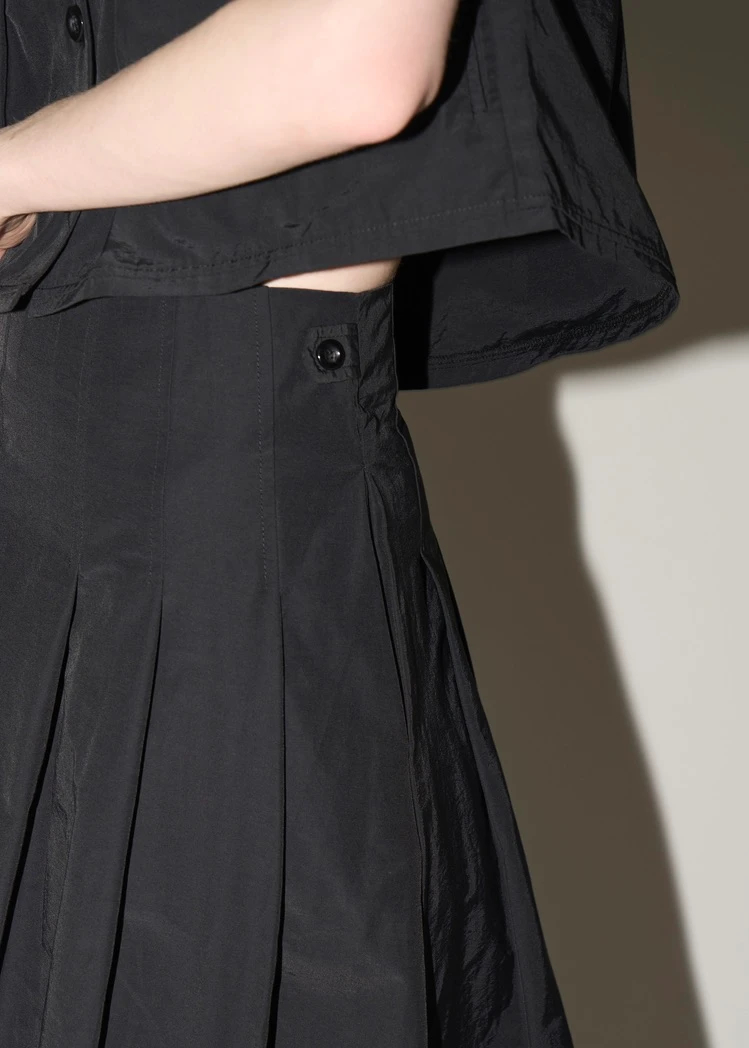 side button radially pleats SK / willfully（ウィルフリー）のskirt  