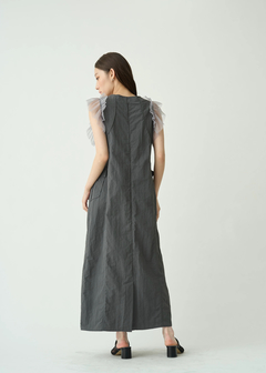 willfully(ウィルフリー) |tulle frill no sleeve nylon zip OP