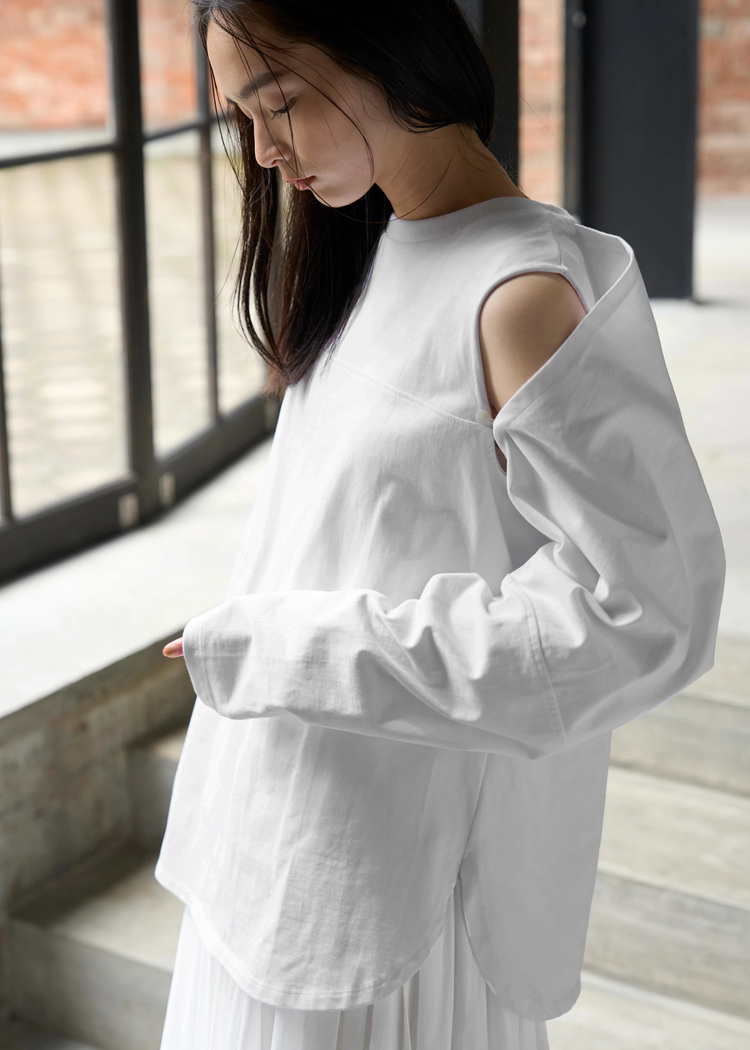 frill bustier layered like SH / willfully（ウィルフリー）のshirt 