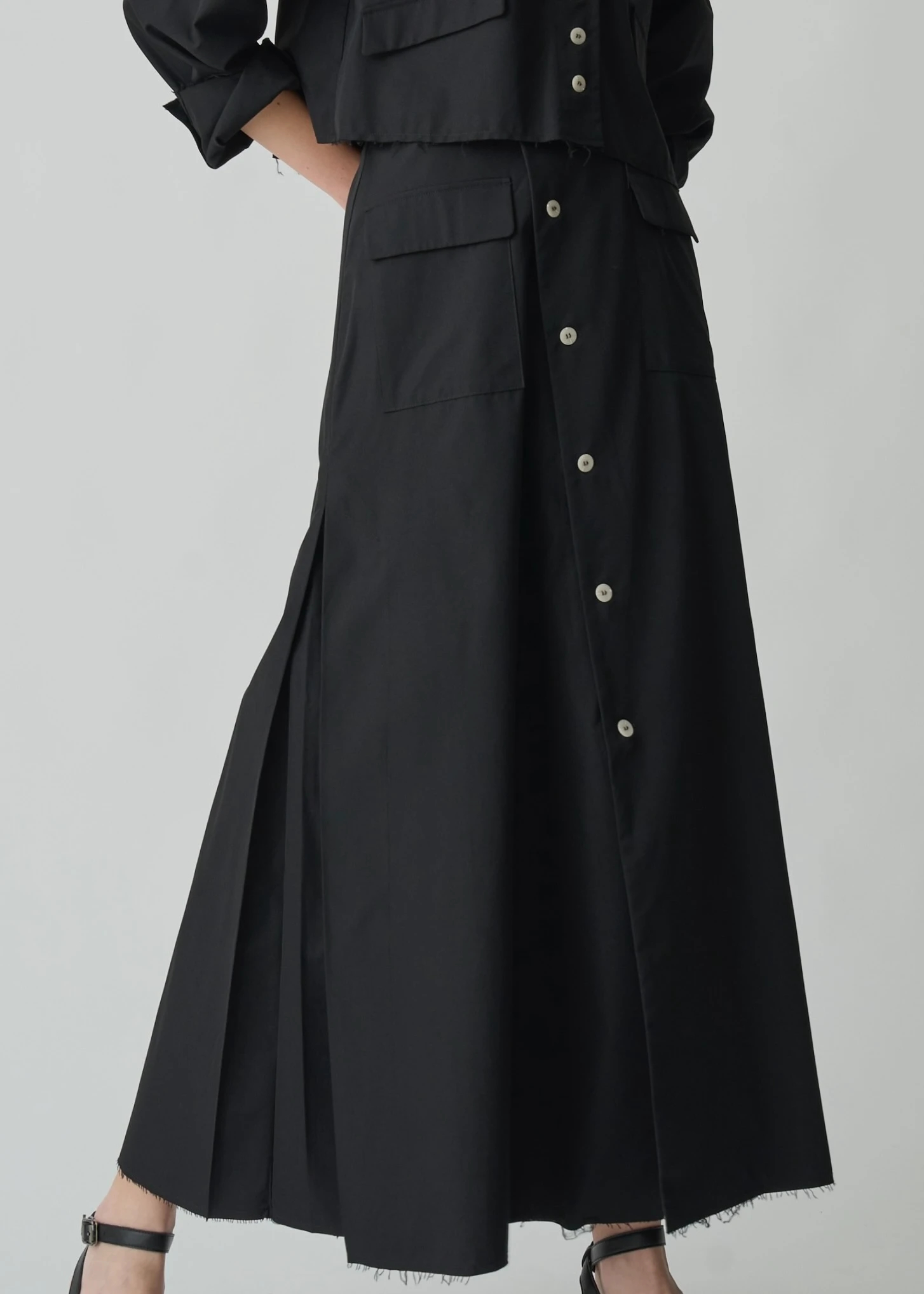 side box tuck wrap flare bi color button SK / willfully（ウィル  